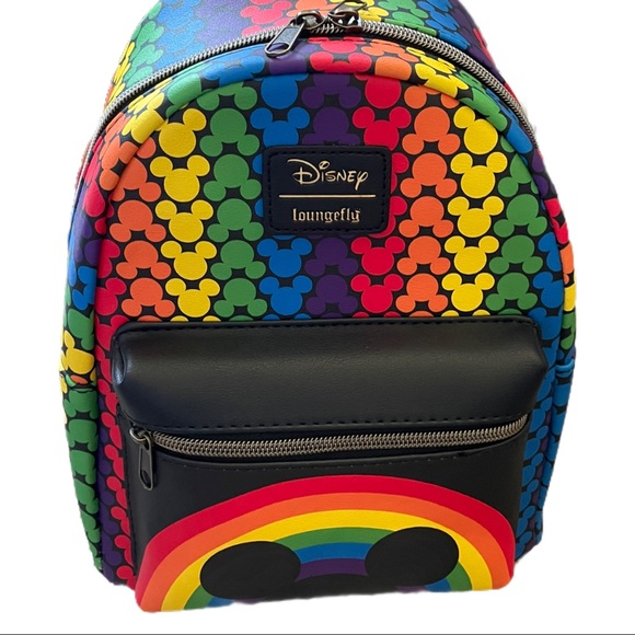 Loungefly Disney Pride Rainbow Backpack LGBTQ+ - Picture 4 of 9